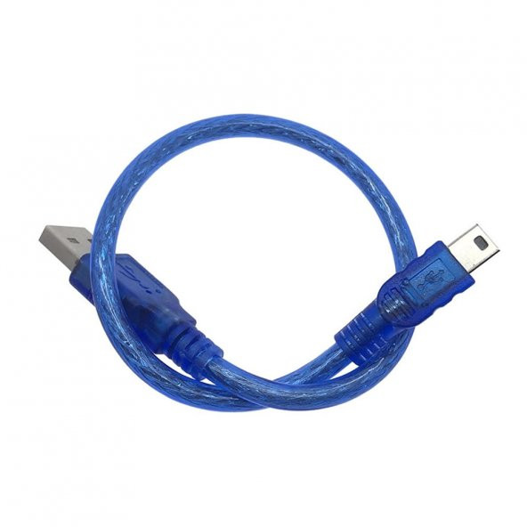 30cm Mini Usb Kablo Mavi 480 Mbps USB 2.0 Hot Swap - 7