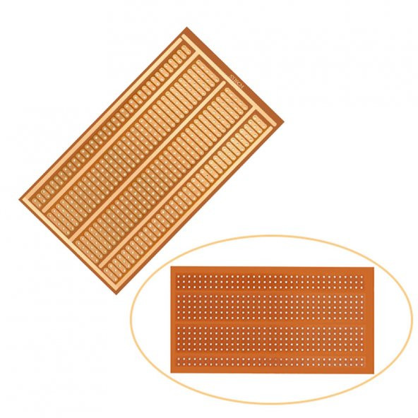 5x10cm Pertinaks Delikli Plaket Tek Yüzlü Pcb Proto Pcb Prototip Elektronik Devre Deney Kartı Pcb - 2