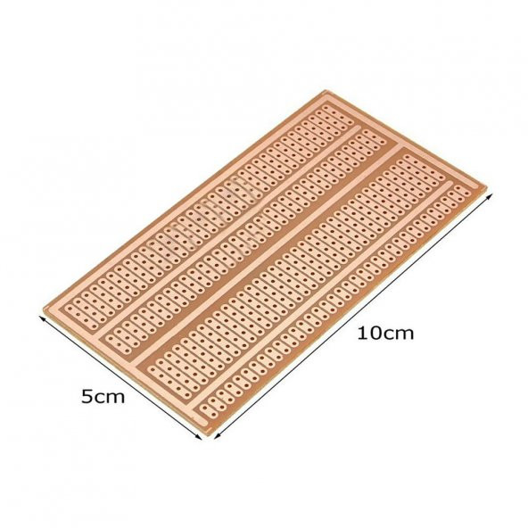 5x10cm Pertinaks Delikli Plaket Tek Yüzlü Pcb Proto Pcb Prototip Elektronik Devre Deney Kartı Pcb - 7