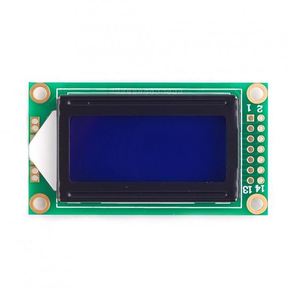 0802A 8x2 Karakter Lcd Modül Mavi Display Ekran Mavi Backlight 2 Satır 8 Karakter - 3