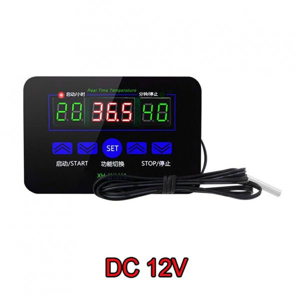 XH-W1411 Dijital Termostat Zamanlayıcı Modül Kuluçka Pet Akvaryum Isıtıcı Soğutucu Kontrol Cihazı - 6
