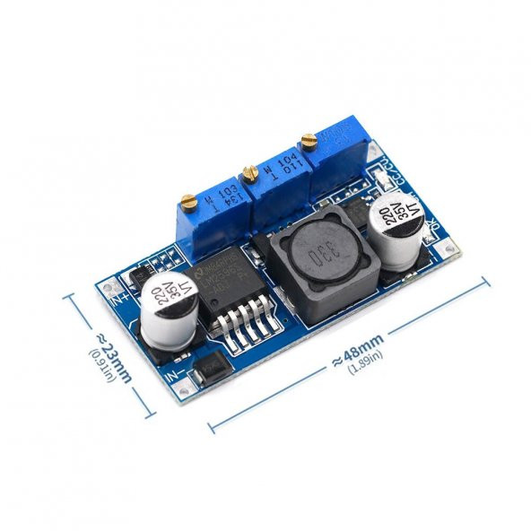 LM2596 ACAV Pil Şarj Modülü Voltaj Düşürücü Güç Kaynağı Ayarlanabilir Akım Pil Sarj Led Sürücü - 7