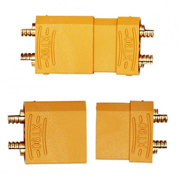 XT90 Konnektör Dişi Erkek Soket Çifti LiPo Pil Batarya Bağlantı Konnektörü 90A Yüksek Akım RC Drone - Resim 7