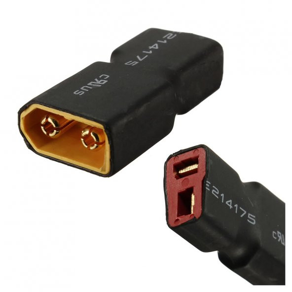 XT60 T Adaptör Soket T Deans Erkek LiPo Pil Batarya Bağlantı Konnektörü 60A Yüksek Akım RC Drone - 3