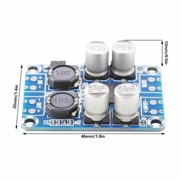 TPA3118 60W Mono Digital Ses Amfi Modül DC 12V-24V Tek Kanal Class D Amplifikatör Amfi Amplifier - 7