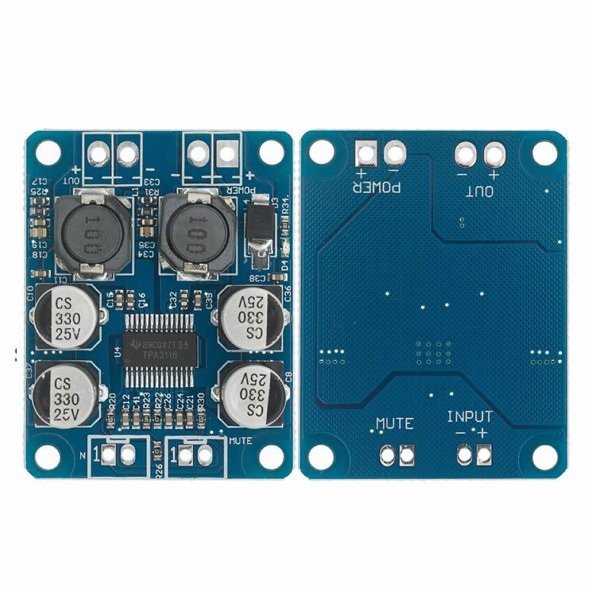 TPA3118 60W Mono Digital Ses Amfi Modül DC 12V-24V Tek Kanal Class D Amplifikatör Amfi Amplifier - 8