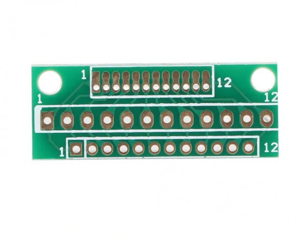 12 Pin 1.27mm 2mm 2.54mm Çevirici Adaptör PCB Kart Kablosuz Modül Jtag Lcd - 2