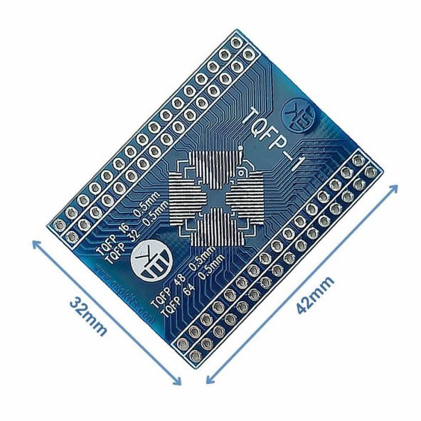 Tqfp-1 0.5Mm Smd Dip Çevirici Pcb Tqfp16 Tqfp32 Tqfp48 Tqfp64 - 4