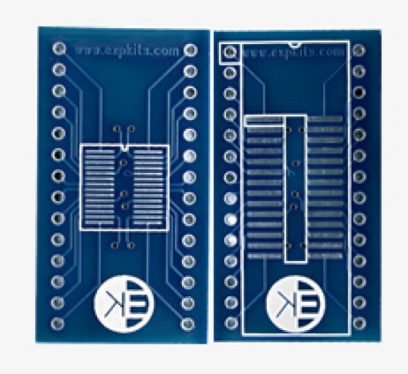 SOSS28 DIP Çevirici PCB SO28 - SSOP28 SOIC28 SSOP28 to DIP28