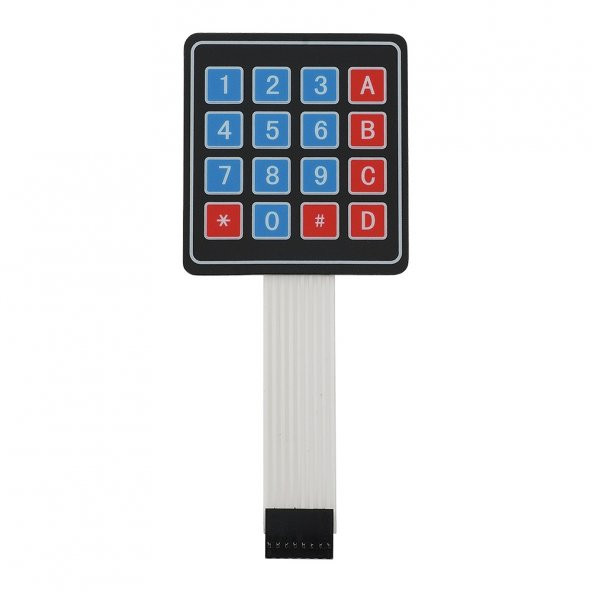 4 x 4 Matrix Membran Keypad 16 Buton Tuş Takımı Keyboard Klavye Alarm Şifre Kilit Röle Kontrol