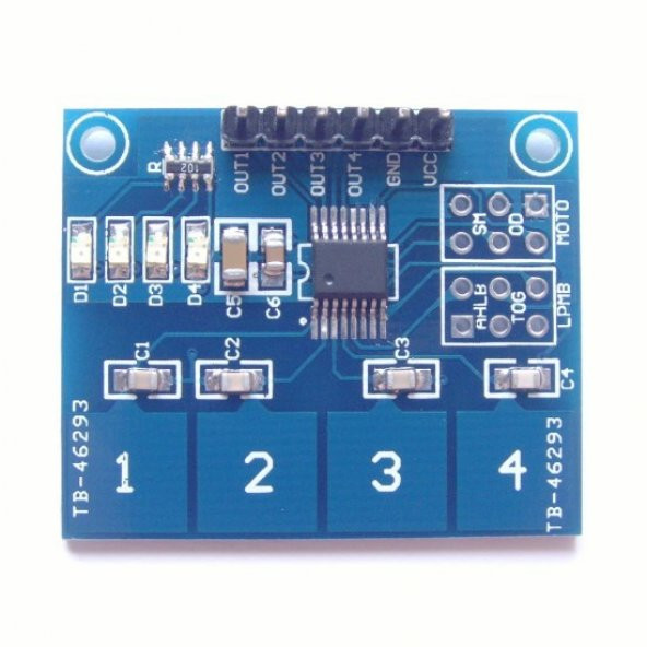 TTP224 4 Kanal Dokunmatik Buton Sensör Modülü Kapasitif Dijital Tuş Algılayıcı Anahtar Keypad