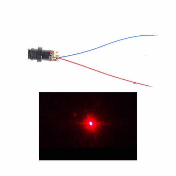 Nokta Lazer Modül Kırmızı 5mW 650nm - 5