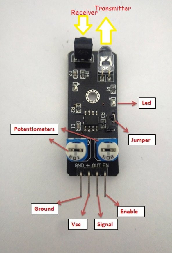 Ky-032 4 Pin Ir Kızılötesi Engel Algılama Sensörü - Resim 8