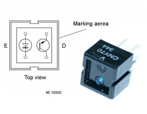 ORİJİNAL CNY70 Optik Kızılötesi Sensör Çizgi İzleyen CNY 70 - Resim 4