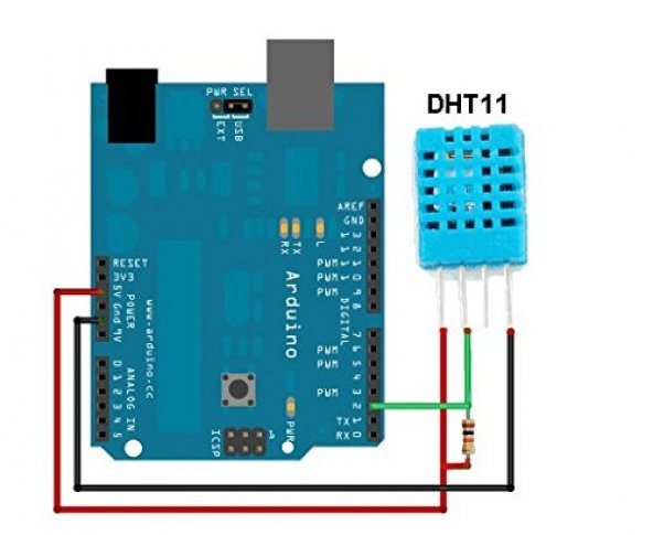 DHT11 Isı Nem Sensörü Sıcaklık Ölçme Sensör Arduino Aosong Asair - 6