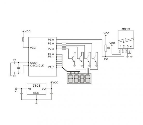 AM2120 Sıcaklık ve Nem Sensör Modülü - 8