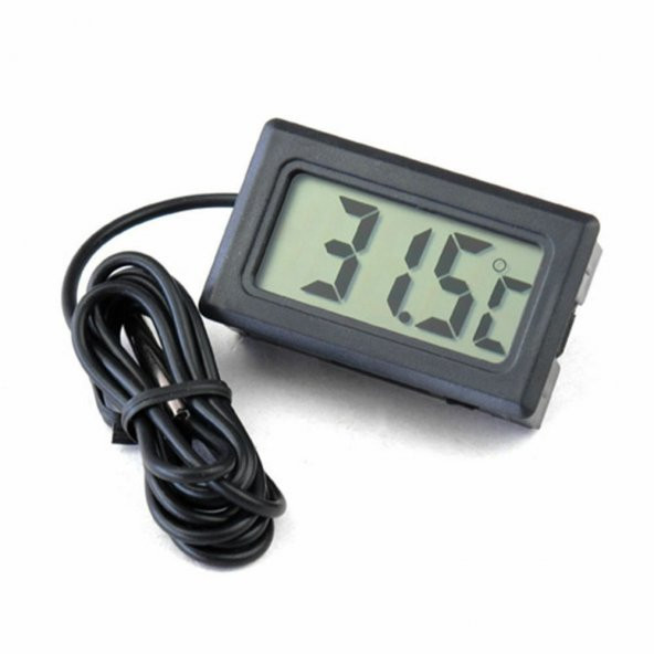 Termometre Mini Dijital Isı Ölçer -50C +110C Buzd. Akv. Oda - 2