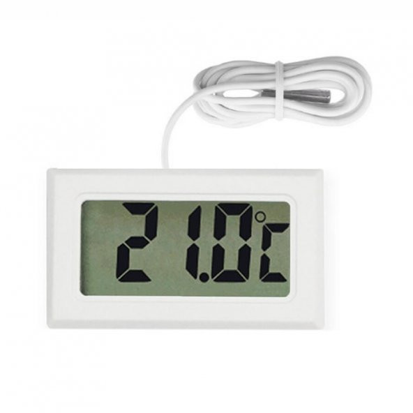 Termometre Mini Dijital Isı Ölçer -50C +110C Buzd. Akv. Oda - 3