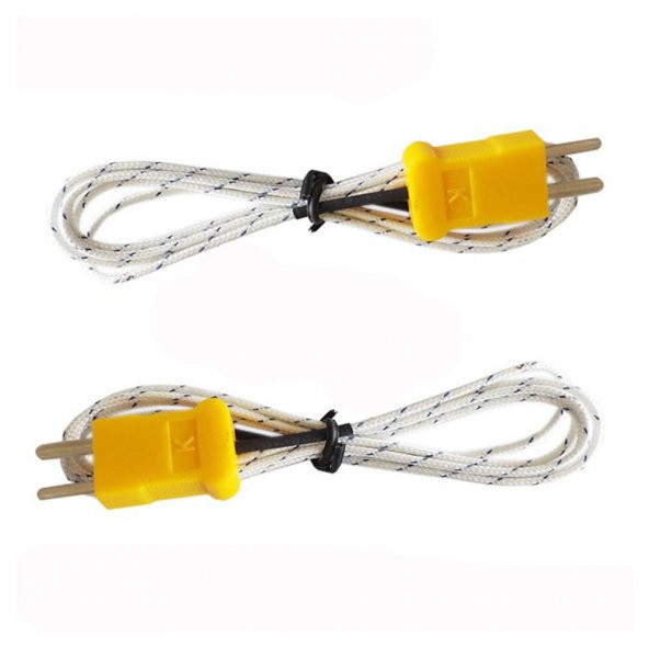 K-type TP-01 Thermocouple Sıcaklık Isı Sensörü 1 Metre Multimetre - Resim 6