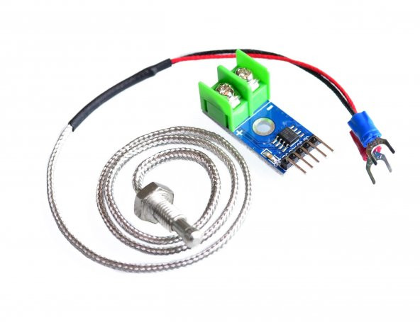 MAX6675 Modül + K Tip Termokupl - Sıcaklık Isı Sensörü -20C +85C - 2