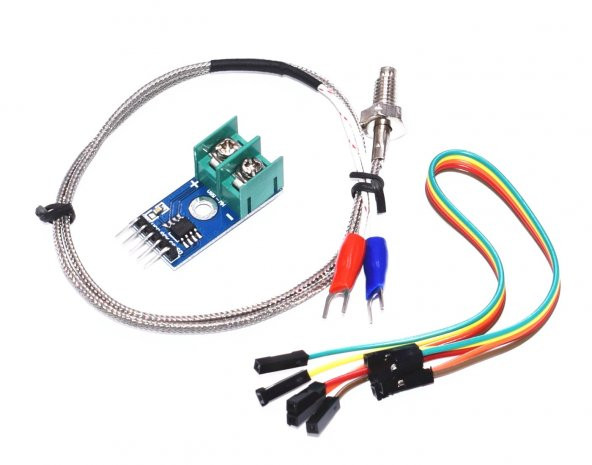 MAX6675 Modül + K Tip Termokupl - Sıcaklık Isı Sensörü -20C +85C - 4
