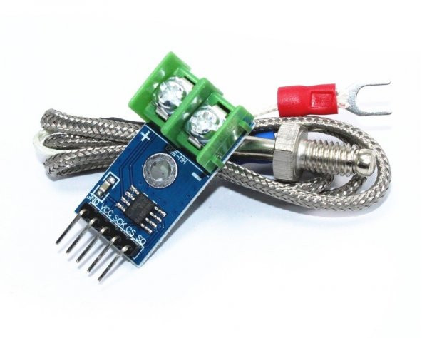 MAX6675 Modül + K Tip Termokupl - Sıcaklık Isı Sensörü -20C +85C - 5