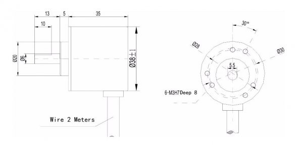 Lpd3806-400Bm-G5-24C 400 Pals Optik Enkoder Dc 5V-24V Rotary - 7