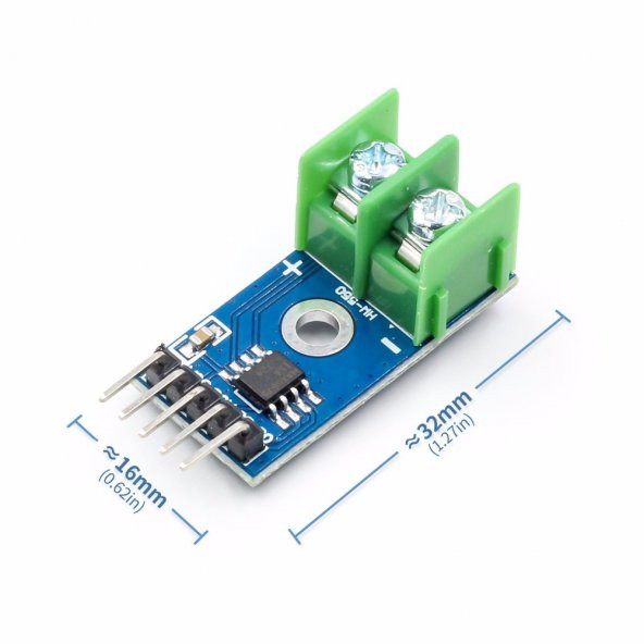 MAX6675 Modül + K Tip Termokupl - Sıcaklık Isı Sensörü -20C +85C - 8