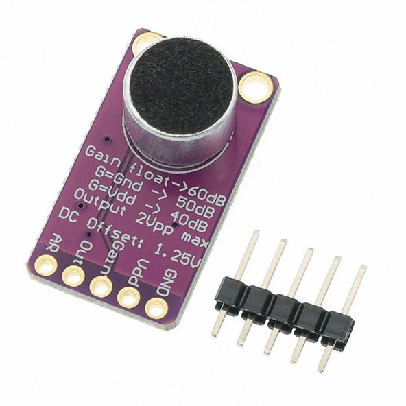 Max9814 Amplikatörlü Analog Mikrofon Modülü Ses Algılama Sensörü - 3