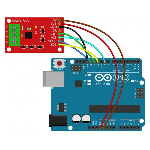 MAX31865 Thermocouple Modül RTD Sıcaklık Isı Sensör Okuyucu 15 Bit ADC SPI PT1000 - 8