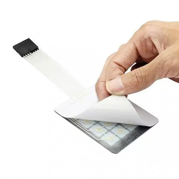 4 x 4 Matrix Membran Keypad 16 Buton Tuş Takımı Keyboard Klavye Alarm Şifre Kilit Röle Kontrol - Resim 5