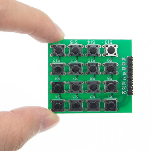 4 x 4 Matrix Keyboard Keypad 16 Buton Tuş Takımı Keyboard Klavye Alarm Şifre Kilit Güvenlik Röle - 2