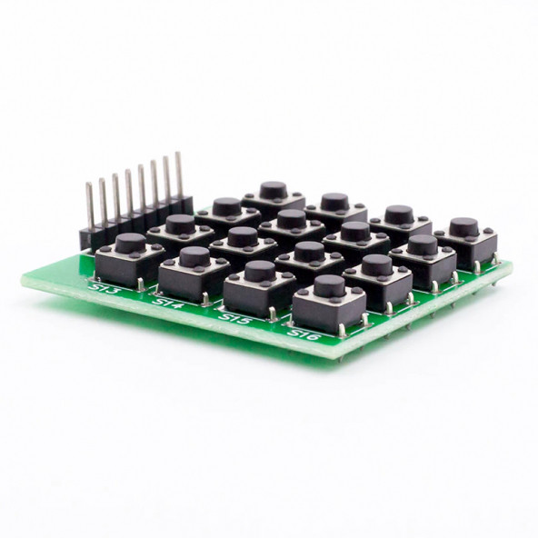 4 x 4 Matrix Keyboard Keypad 16 Buton Tuş Takımı Keyboard Klavye Alarm Şifre Kilit Güvenlik Röle - 4