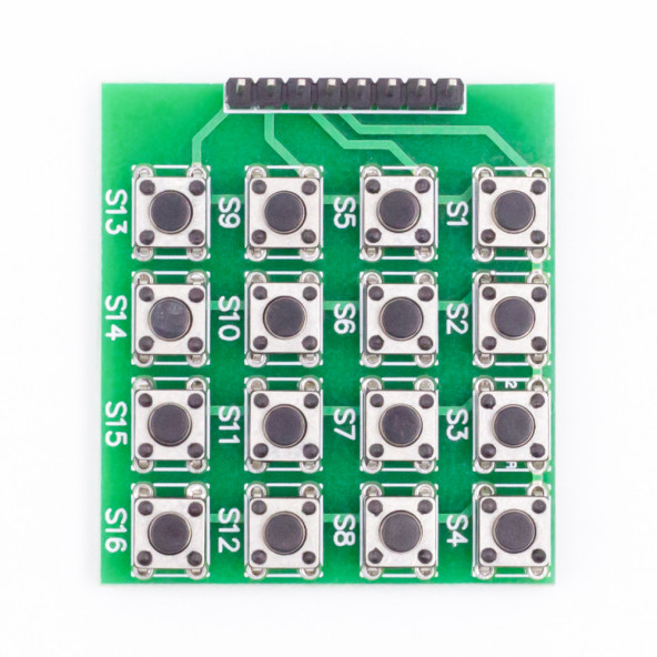 4 x 4 Matrix Keyboard Keypad 16 Buton Tuş Takımı Keyboard Klavye Alarm Şifre Kilit Güvenlik Röle - 5