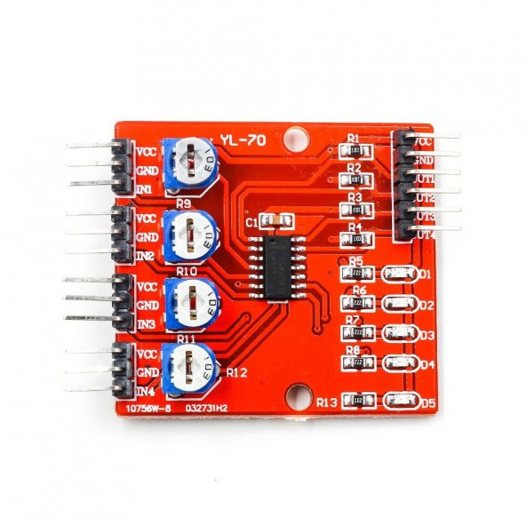 4 Kanal Kızılötesi IR Çizgi İzleme Takip Sensör Modülü Engel Algı - Resim 3