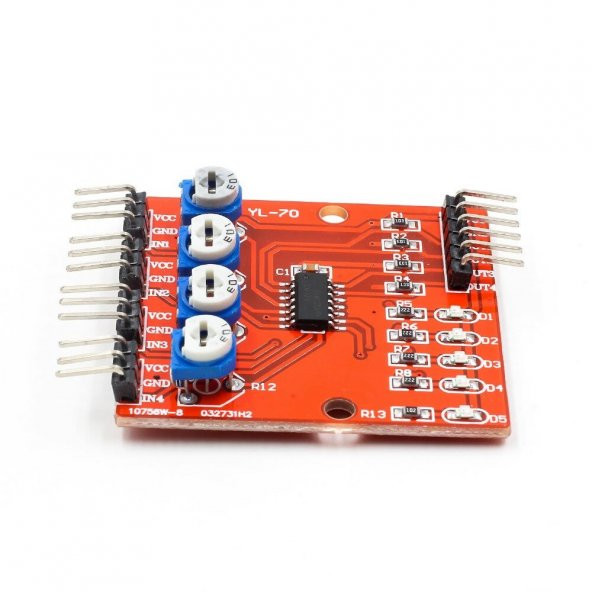 4 Kanal Kızılötesi IR Çizgi İzleme Takip Sensör Modülü Engel Algı - Resim 5