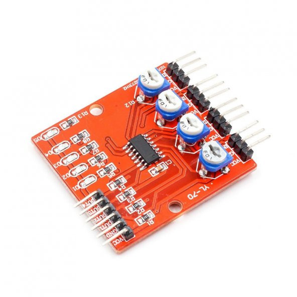 4 Kanal Kızılötesi IR Çizgi İzleme Takip Sensör Modülü Engel Algı - Resim 6