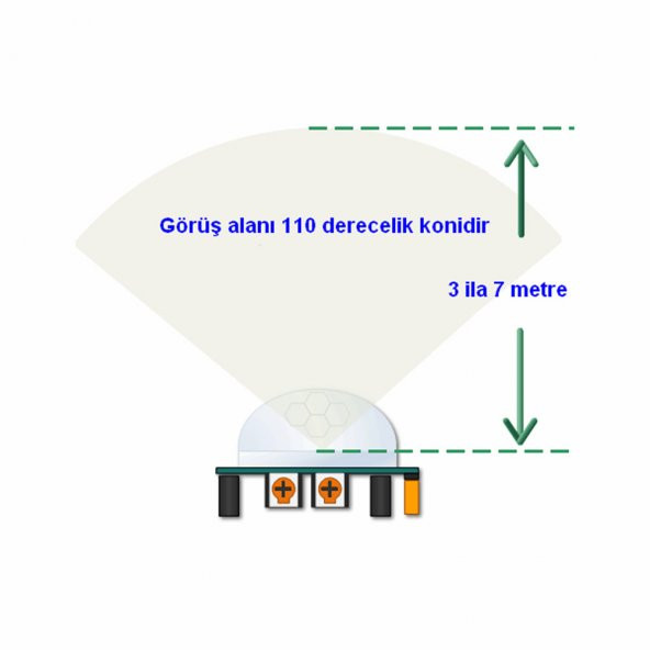 HC-SR501 PIR Haraket Algılama Sensör Modülü - 6