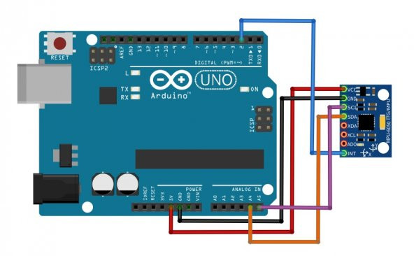 MPU6050 6 Eksen IMU İvme Ölçer Sensör Modülü GY-521 MPU-6050 Gyro - 6