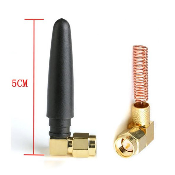 433Mhz RF 3dBi SMA Erkek 90 Derece Anten 5cm Kablosuz Haberleşme Modül Cihaz Omni Radyo