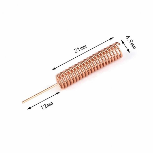 433Mhz Helical Anten Rf Kablosuz Haberleşme Kumanda