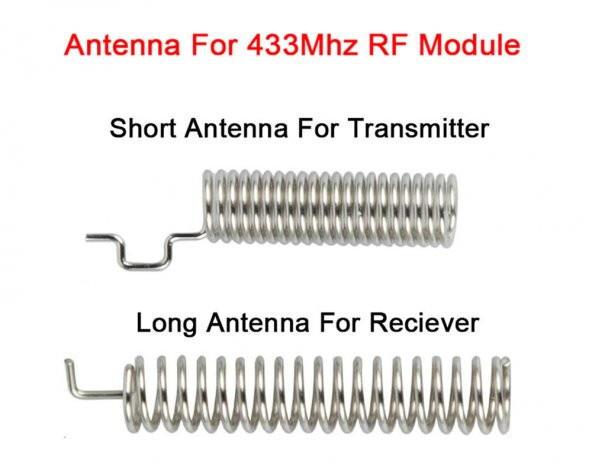 433Mhz RF Alıcı Verici RX470C  WL102  Antenler 20 - 200 Metre - 8