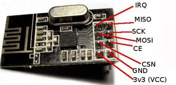 NRF24L01 2.4GHz Wireless Modül - Resim 2