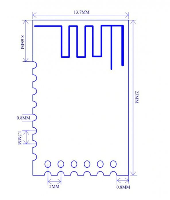JDY-40 2.4 Ghz Kablosuz Alıcı Verici Modül Seri Haberleşme TTL - 8