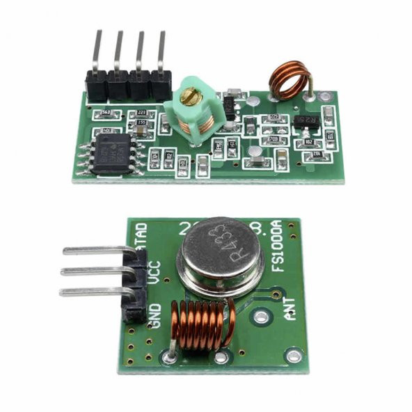 433Mhz RF Alıcı Verici Modülleri Kablosuz Haberleşme Kumanda - Resim 3