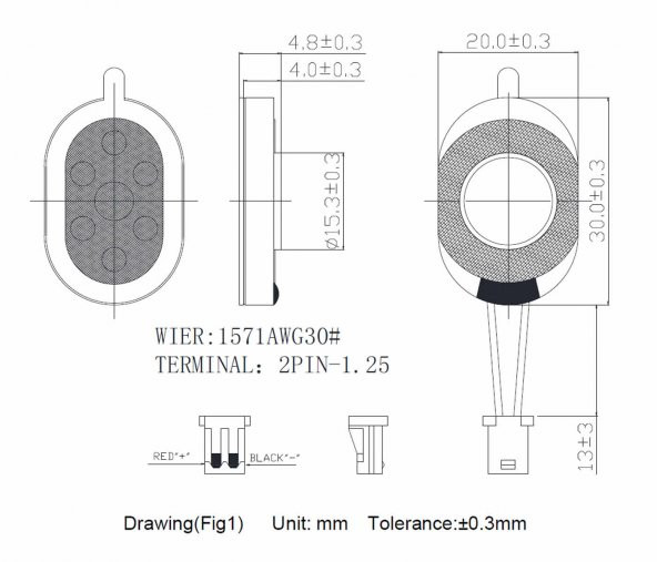 Adafruit 8 Ohm 1 Watt Hoparlör 4227 Mini Oval Hoparlör Speaker - 8