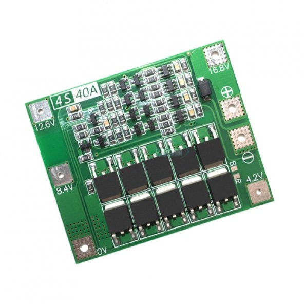4S 40A Standart Versiyon - Lityum Batarya BMS Koruma Kartı Lipo - 2