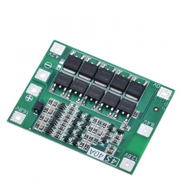 4S 40A Standart Versiyon - Lityum Batarya BMS Koruma Kartı Lipo - 3