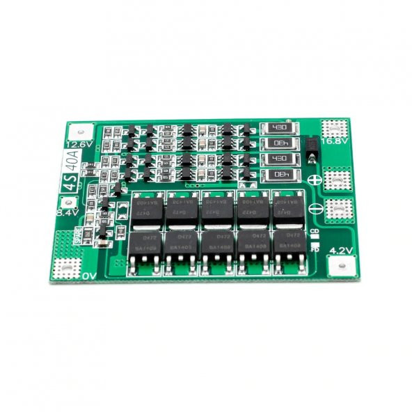 4S 40A Balans Versiyon - Lityum Batarya BMS Koruma Kartı Lipo - 3