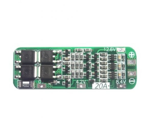 3S 20A BMS Koruma Kartı Lityum Batarya 18650 Li-ion Lipo - Resim 4
